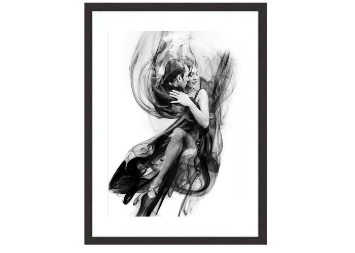 Tango Dancers Framed Print